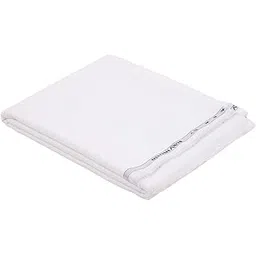 raymond Cotton Shirt Fabric for Men 1.6 Meters (Big Pana) Pattern: Self Design Slub, Color: White-picture-23