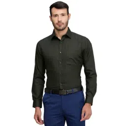 Raymond Green Cotton Slim Fit Shirt-picture-26