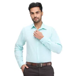 Raymond Green Slim Fit Self Pattern Shirt-picture-39