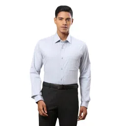 Raymond Grey Cotton Slim Fit Shirts-picture-31