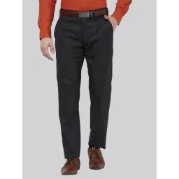 Raymond Grey Slim Fit Checks Trousers-picture-41