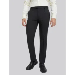 Raymond Grey Slim Fit Self Pattern Trousers-picture-31