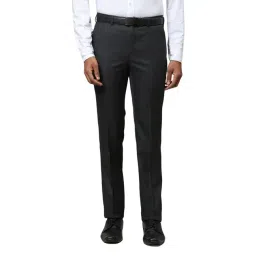 Raymond Grey Slim Fit Trousers-picture-17
