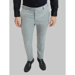 Raymond Grey Slim Fit Trousers-picture-27