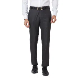 Raymond Grey Slim Fit Trousers-picture-22