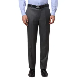 Raymond Grey Slim Fit Trousers-picture-10