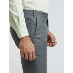 Raymond Grey Slim Fit Trousers image 5