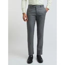 Raymond Grey Slim Fit Trousers image 1
