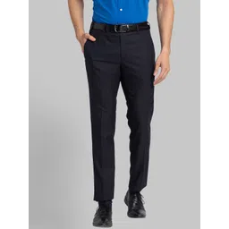 Raymond Men Checked Slim Fit Formal Trousers-picture-13