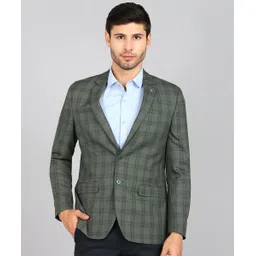 raymond Men Checkered Single Breasted Formal Blazer-picture-31