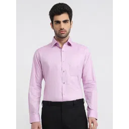 Raymond Men Classic Slim Fit Solid Spread Collar Cotton Casual Shirt-picture-40