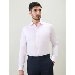 Raymond Men Contemporary Classic Fit Solid Cotton Formal Shirt-picture-29