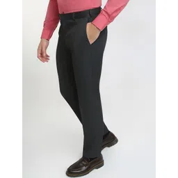 Raymond Men Contemporary Fit Flat Front Formal Trousers image 5