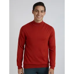 Raymond Men Contemporary Fit High Neck Woolllen Pullover-picture-20