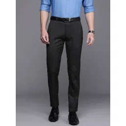 Raymond Men Grey Slim Fit Formal Trousers-picture-10