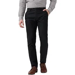 raymond Men Mid Rise Slim Fit Solid Pattern Poly Viscose Blend Flat Front Formal Trouser-picture-48