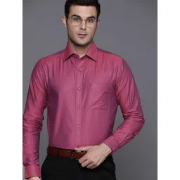 Raymond Men Pink Slim Fit Opaque Formal Shirt-picture-38