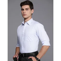 Raymond Men Pure Cotton Slim Fit Gingham Checked Formal Shirt-picture-29