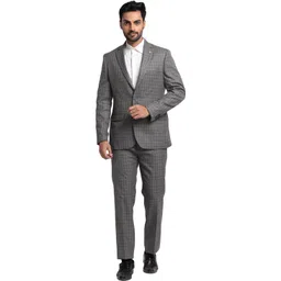 raymond Men SB 2BTN NOTCH LPL SUIT-2PCS CNTP FIT Checkered Suit-picture-20