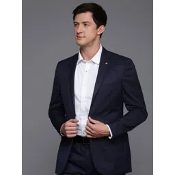 Raymond Men Self Design Single Breasted 2-Piece Formal Suit-picture-25