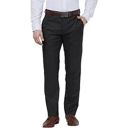 raymond Men Slim Fit Checks Pattern Polyester Blend Formal Trouser-picture-34