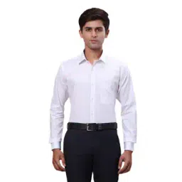 raymond Men Slim Fit Shirt with Cutaway Collar-picture-13