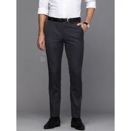 Raymond Men Slim Fit Solid Formal Trousers-picture-13