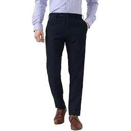 raymond Men Slim Fit Solid Pattern Poly Viscose Blend Flat Front Formal Trouser-picture-17