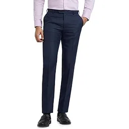 raymond Men Slim Fit Structure Pattern Poly Viscose Blend Pleatless Formal Trouser-picture-40