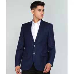 raymond Men Solid Single Breasted Formal Blazer-picture-24