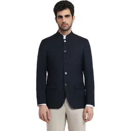 raymond Men Solid Single Breasted Formal Blazer-picture-17