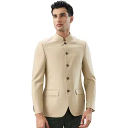 raymond Men Solid Single Breasted Formal Blazer-picture-24