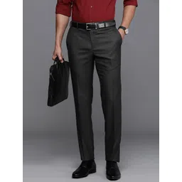 Raymond Men Textured Slim Fit Formal Trouser-picture-20
