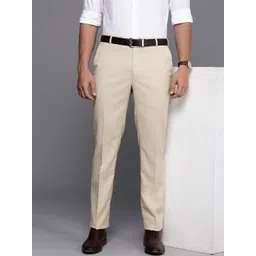 Raymond Men Textured Slim Fit Formal Trousers-picture-34