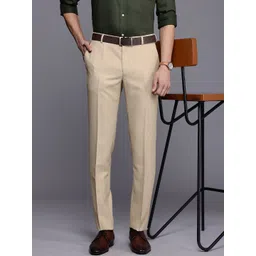 Raymond Men Textured Slim Fit Formal Trousers-picture-37