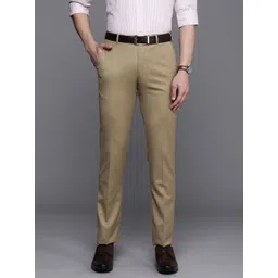 Raymond Men Textured Slim Fit Formal Trousers-picture-35