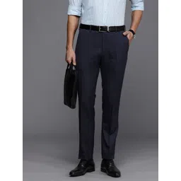 Raymond Men Textured Slim Fit Formal Trousers-picture-40
