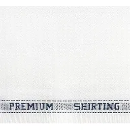 Raymond Men's Cotton Self Design Unstitched 1.60 m Shirt Fabric (White, Free Size)-picture-39