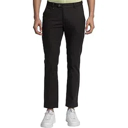 raymond Men's Pure Cotton Structure Pattern Contemporary Fit Flat Front Casual Trouser-picture-44
