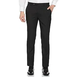 raymond Men's Slim Fit Polyester Blend Structure Pattern Flat Front Formal Trouser-picture-24