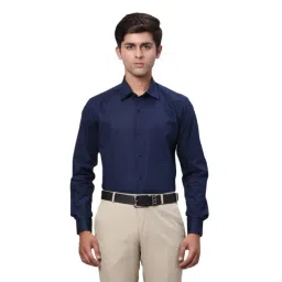Raymond Navy Regular Fit Shirt-picture-18