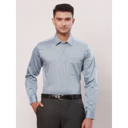 Raymond Printed Cotton Cutaway Collar Shirt-picture-19