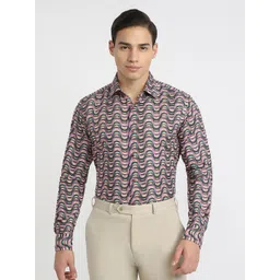 Raymond Printed Slim-Fit Semicutaway Formal Shirt-picture-34