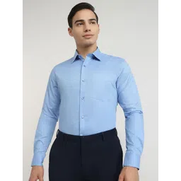 Raymond Pure Cotton Contemporary Fit Cutaway Collar Formal Shirt-picture-11