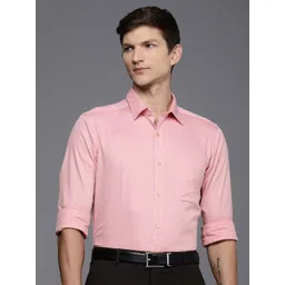 Raymond Pure Cotton Self Design Textured Slim Fit Opaque Formal Shirt-picture-15