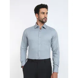 Raymond Pure Cotton Semicutaway Formal Shirt-picture-26