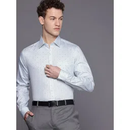 Raymond Pure Cotton Slim Fit Floral Printed Formal Shirt-picture-30