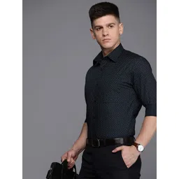 Raymond Pure Cotton Slim Fit Opaque Micro Ditsy Printed Formal Shirt-picture-36