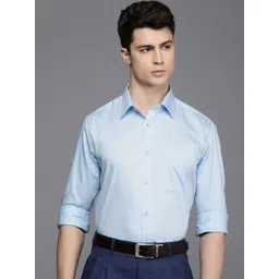 Raymond Pure Cotton Slim Fit Solid Formal Shirt-picture-22