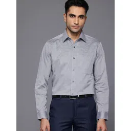 Raymond Pure Cotton Slim Fit Textured Formal Shirt-picture-40